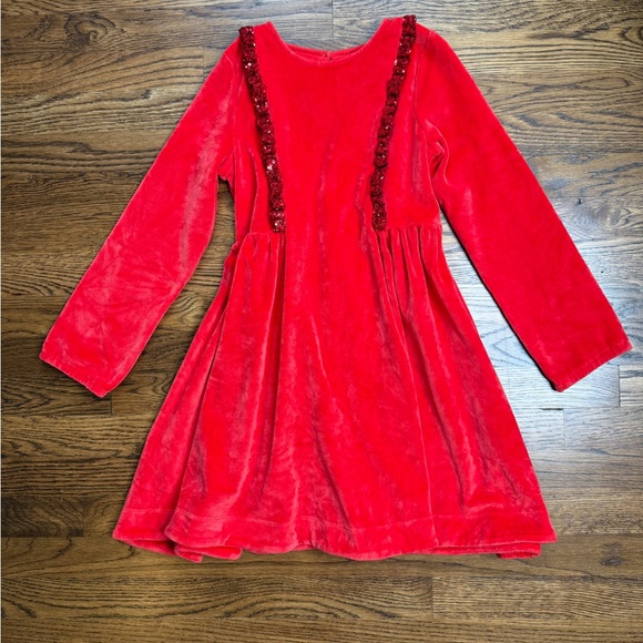 mini boden red sequin dress Girls 11-12 Mini Boden Red Sequin Party Holiday Christmas Dress